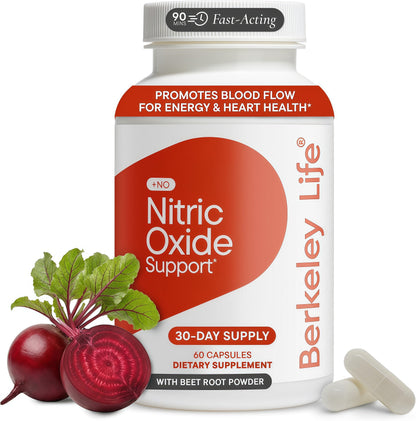 Berkeley Life Nitric Oxide Support Supplement - 30-Day Supply, 60 Count