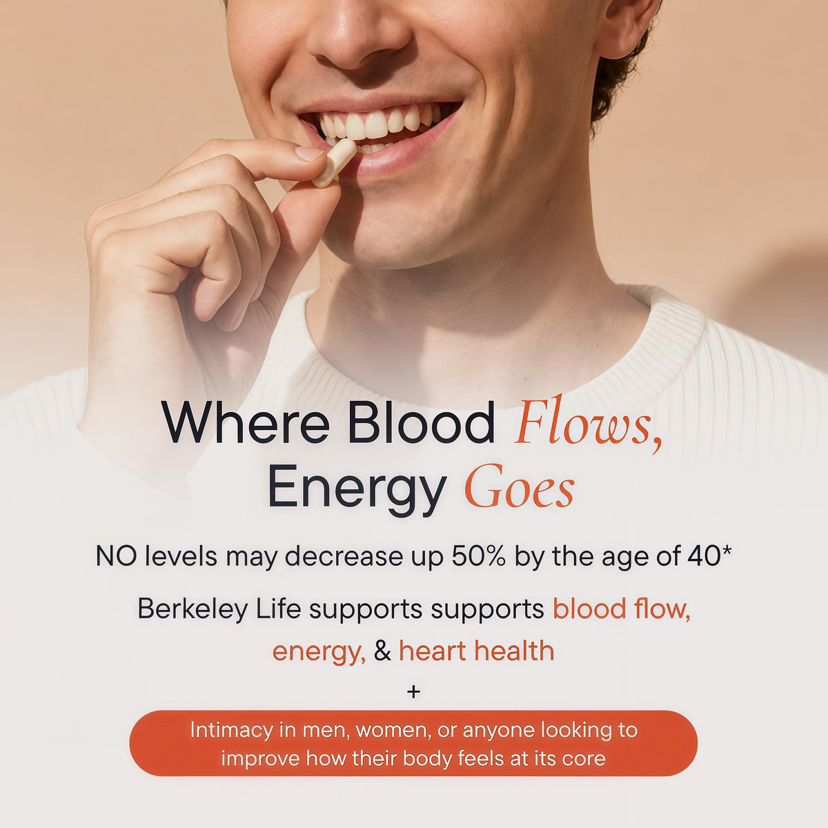 Berkeley Life Nitric Oxide Support Supplement - 30-Day Supply, 60 Count